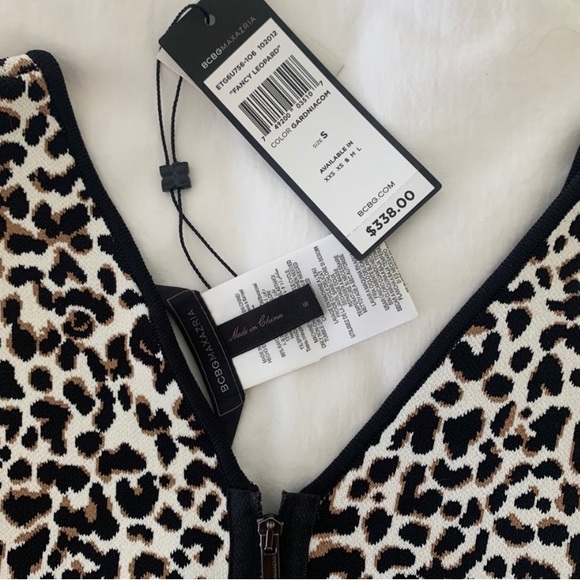 Bcbg MaxAzria leopard print bodycon dress NWT - Picture 8 of 8